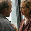 24:  Jack (Kiefer Sutherland, L) and Audrey (Kim Raver, R) put their relationship in perspective in the 24 2-hour season finale episode “Day 4: 5:00 AM-6:00 AM” and 6:00 AM-7:00 AM,"  that aired Monday, May 23 (8:00-10:00 PM ET/PT) on FOX. ™©2005 FOX BROADCASTING COMPANY. Cr: Isabella Vosmikova/FOX.