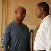 24:  President Palmer (Dennis Haysbert, R) confides in his brother Wayne (DB Woodside, L) in the 24 season premiere episode “Day 5: 7:00 AM-8:00 AM” that aired as part of the four-hour, two-night season premiere on Sunday, Jan. 15  (8:00-9:00 PM ET/PT) on FOX.  ©2005 Fox Broadcasting Co.  Cr:  Isabella Vosmikova/FOX