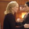 24: Martha (Jean Smart, L) tries to deal with President Palmer's assasination the 24 season premiere episode “Day 5: 9:00 AM-10:00 AM” that aired as part of the four-hour, two-night season premiere on Monday, Jan. 16 (8:00-9:00 PM ET/PT) on FOX. Also pictured: Karla Zamudio (R).  ©2005 Fox Broadcasting Co. Cr: Jaimie Trublood/FOX        