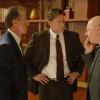 24: President Logan (Gregory Itzin, L), Walt Cummings (John Allen Nelson, C) and Mike Novick (Jude Ciccolella, R) assess the terrorist situation in the 24 season premiere episode “Day 5: 10:00 AM-11:00 AM” that aired as part of the four-hour, two-night season premiere on Monday, Jan. 16 (9:00-10:00 PM ET/PT) on FOX. ©2005 Fox Broadcasting Co. Cr: Jaimie Trublood/FOX     