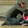 24: Jack (Kiefer Sutherland, L) saves a little girl (Grace Phillips, R) exposed to the sentox gas released in the mall in the "Day 5: 2:00 PM-3:00 PM” episode that aired on Monday, Feb. 13 (9:00-10:00 PM ET/PT) on FOX.  ©2006 Fox Broadcasting Co. Cr: Kelsey McNeal/FOX 
 