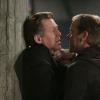 24:  Jack (Kiefer Sutherland, R) learns that Miles (Stephen Spinella, L) tampered with the evidence against Logan in the 24 episode "Day 5:  4:00 AM-5:00 AM" airing Monday, May 15 (9:00-10:00 PM ET/PT) on FOX.  ©2006 Fox Broadcasting Co.  Cr:  Kelsey McNeal/FOX