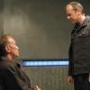 24:  Jack (Kiefer Sutherland, R) interrogates Henderson (Peter Weller, L) in the 24 episode "Day 5:  4:00 AM-5:00 AM" airing Monday, May 15 (9:00-10:00 PM ET/PT) on FOX.  ©2006 Fox Broadcasting Co.  Cr:  Kelsey McNeal/FOX