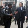 APB: L-R: Ernie Hudson and Justin Kirk in the all-new “Fueling Fires” episode of APB airing Monday, March 27 (9:01-10:00 PM ET/PT) on FOX. CR: Parrish Lewis / FOX. © 2017 FOX Broadcasting Co.