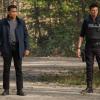 ALMOST HUMAN: John Kennex (Karl Urban, R) and Dorian (Michael Ealy, L) must protect the only remaining witness in a major murder trial in the &quot;Blood Brothers&quot; episode of ALMOST HUMAN, airing Monday Dec. 9 (8:00-9:00 PM ET/PT) on FOX. &#xa9;2013 Fox Broadcasting Co. Cr: Liane Hentscher/FOX