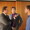 THE PEOPLE v. O.J. SIMPSON: AMERICAN CRIME STORY "From the Ashes of Tragedy" Episode 101 (Airs Tuesday, February 2, 10:00 pm/ep) --  Pictured: (l-r) John Travolta as Robert Shapiro, David Schwimmer as Robert Kardashian, Cuba Gooding, Jr. as O.J. Simpson. CR: Ray Mickshaw/FX