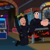 AMERICAN DAD: Stan falls off an arcade game during a CIA operation to capture the &quot;real&quot; Osama bin Laden in the all-new &quot;The Boring Identity&quot; episode of AMERICAN DAD airing Sunday, April 21 (9:30-10:00 PM ET/PT) on FOX. AMERICAN DAD &#x2122; and &#xa9; 2013 TCFFC ALL RIGHTS RESERVED.