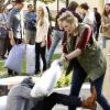"Soulmates" -- Pictured: Ben Lawson	  (Darren), Maggie Lawson (Allison) and Jane Lynch (Amy). Amy\'s plan to get Allison to stop caring about "looking stupid" backfires when Allison makes a spontaneous decision that leads her to meet her soulmate before she\'s supposed to, on ANGEL FROM HELL, Thursday, Feb. 4 (9:30-10:00 PM, ET/PT) on the CBS Television Network. Brett Gelman ("Eagleheart," "Jobs") guest stars as Lee, another guardian angel. Constance Marie ("George Lopez," "Selena") guest stars as Linda, Marv\'s new love interest. Photo: Trae Patton/CBS ÃÂ©2016 CBS Broadcasting, Inc. All Rights Reserved.