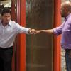 ANGER MANAGEMENT: Episode 1 (airing June 28, 9:00PM ET/PT) : L-R: Charlie Sheen and Michael Boatman in ANGER MANAGEMENT. CR: Greg Gayne / FX.