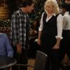 ANGER MANAGEMENT: Episode 8: Charlie Outs a Patient (Airs Thursday, August 9, 9:30 pm e/p) L-R: Charlie Sheen as Charlie Goodson, Brett Butler as Brett. Photo: Greg Gayne/FX Network