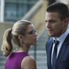 Arrow -- "The Calm" -- Image AR301b_0074b -- Pictured (L-R): Emily Bett Rickards as Felicity Smoak and Stephen Amell as Oliver Queen -- Photo: Cate Cameron/The CW -- ÃÂ© 2014 The CW Network, LLC. All Rights Reserved.