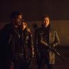 Arrow -- "The Climb" -- Image AR309a_0262b -- Pictured (L-R): Matt Nable as Ra\'s al Ghul, Katrina Law as Nyssa al Ghul, Karl Yune as Maseo and Stephen Amell as Oliver Queen -- Photo: Cate Cameron/The CW -- ÃÂ© 2014 The CW Network, LLC. All Rights Reserved.
