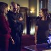 Arrow -- "Midnight City" -- Image AR311B_0081b -- Pictured (L-R): Katie Cassidy as Laurel Lance, Paul Blackthorne as Quentin Lance, Brandon Routh as Ray Palmer, and Christina Cox as Mayor Celia Castle -- Photo: Cate Cameron/The CW -- ÃÂ© 2015 The CW Network, LLC. All Rights Reserved.