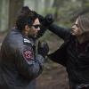 Arrow -- "The Return" -- Image AR314B_0023b -- Pictured (L-R): Manu Bennett as Slade Wilson and Willa Holland as Thea Queen -- Photo: Cate Cameron/The CW -- ÃÂ© 2015 The CW Network, LLC. All Rights Reserved.