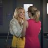 Arrow -- "Public Enemy" -- Image AR318A_0151b -- Pictured (L-R): Charlotte Ross as Donna Smoak and Emily Bett Rickards as Felicity Smoak  -- Photo: Diyah Pera/The CW -- ÃÂ© 2015 The CW Network, LLC. All Rights Reserved.