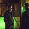 Arrow -- "Broken Arrow" -- Image AR319A_0579b--Pictured (L-R): John Barrowman as Malcolm Merlyn and Stephen Amell as Oliver Queen -- Photo: Cate Cameron/The CW -- ÃÂ© 2015 The CW Network, LLC. All Rights Reserved.