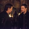 Arrow -- "The Fallen" -- Image AR320B_0075 -- Pictured (L-R): Matt Nable as Ra\'s al Ghul and Stephen Amell as Oliver Queen -- Photo: Cate Cameron/The CW -- ÃÂ© 2015 The CW Network, LLC. All Rights Reserved.
