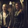 Arrow -- "This is Your Sword" -- Image AR322B_0037b -- Pictured (L-R): Emily Bett Rickards as Felicity Smoak and Katie Cassidy as Laurel Lance -- Photo: Cate Cameron/The CW -- ÃÂ© 2015 The CW Network, LLC. All Rights Reserved.