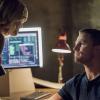 Arrow -- "Green Arrow" -- Image AR401A_0165b -- Pictured (L-R): Emily Bett Rickards as Felicity Smoak and Stephen Amell as Oliver Queen -- Photo: Dean Buscher /The CW -- ÃÂ© 2015 The CW Network, LLC. All Rights Reserved.