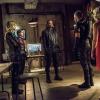 Arrow -- "Green Arrow" -- Image AR401A_0330b -- Pictured (L-R): Katie Cassidy as Laurel Lance, Willa Holland as Thea Queen, David Ramsey as John Diggle, Stephen Amell as Oliver Queen and Emily Bett Rickards as Felicity Smoak -- Photo: Dean Buscher /The CW -- ÃÂ© 2015 The CW Network, LLC. All Rights Reserved.