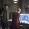 Arrow -- "Restoration" -- Image AR403A_0217b.jpg -- Pictured (L-R): Steven Amell as Oliver Queen, Emily Bett Rickards as Felicity Smoak and David Ramsey as John Diggle -- Photo: Diyah Pera /The CW -- ÃÂ© 2015 The CW Network, LLC. All Rights Reserved.