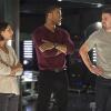 Arrow -- "Haunted" -- Image AR404B_0182b.jpg -- Pictured (L-R): Willa Holland as Thea Queen, David Ramsey as John Diggle and Stephen Amell as Oliver Queen -- Photo: Cate Cameron/ The CW -- ÃÂ© 2015 The CW Network, LLC. All Rights Reserved.