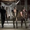 Arrow -- "Legends of Yesterday" -- Image AR408B_0231b.jpg --  Pictured (L-R): Stephen Amell as The Arrow, Ciara Renee as Hawkgirl, Falk Hentschel as Hawkman and Grant Gustin as The Flash -- Photo: Katie Yu/ The CW -- ÃÂ© 2015 The CW Network, LLC. All Rights Reserved