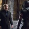 Arrow -- "Blood Debts" -- Image AR410a_0167b.jpg -- Pictured (L-R): Neal McDonough as Damien Darhk and Stephen Amell as The Arrow -- Photo: Katie Yu/ The CW -- ÃÂ© 2015 The CW Network, LLC. All Rights Reserved.