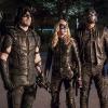 Arrow -- "Unchained" -- Image AR412A_0439b.jpg -- Pictured (L-R): Stephen Amell as Green Arrow, Katie Cassidy as Black Canary and David Ramsey as John Diggle  -- Photo: Liane Hentscher/ The CW -- ÃÂ© 2016 The CW Network, LLC. All Rights Reserved.