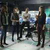 Arrow -- "Taken" -- Image AR415b_0291.jpg -- Pictured (L-R): Megalyn E.K. as Vixen, Willa Holland as Thea Queen / Speedy, David Ramsey as John Diggle, Emily Bett Rickards as Felicity Smoak, Anna Hopkins as Samantha and Katie Cassidy as Laurel Lance/Black Canary -- Photo: Bettina Strauss/ The CW -- ÃÂ© 2016 The CW Network, LLC. All Rights Reserved