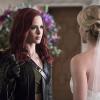 Arrow -- "Broken Hearts" -- Image AR416a_0221b.jpg -- Pictured (L-R): Amy Gumenick as Carrie Cutter/Cupid and Emily Bett Rickards as Felicity Smoak -- Photo: Katie Yu/The CW -- ÃÂ© 2016 The CW Network, LLC. All Rights Reserved.
