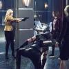 Arrow -- "Beacon of Hope" -- Image AR417b_0406b.jpg -- Pictured (L-R): Emily Kinney as Brie Larvan, Stephen Amell as Green Arrow, Willa Holland as Thea Queen and Emily Bett Rickards as Felicity Smoak -- Photo: Dean Buscher/The CW -- ÃÂ© 2016 The CW Network, LLC. All Rights Reserved.
