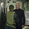 Arrow -- "Genesis" -- Image AR420a_0407b.jpg -- Pictured (L-R): Eugene Byrd as Andy Diggle and Neal McDonough as Damien Darhk -- Photo: Diyah Pera/The CW -- ÃÂ© 2016 The CW Network, LLC. All Rights Reserved.