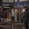 Arrow -- "The Recruits" -- Image AR502a_0051b.jpg -- Pictured (L-R): Echo Kellum as Curtis Holt, Rick Gonzales as Rene Ramirez/Wild Dog,  Madison McLaughlin as Evelyn Sharp, Stephen Amell as Green Arrow and Emily Bett Rickards as Felicity Smoak -- Photo: Bettina Strauss/The CW -- ÃÂ© 2016 The CW Network, LLC. All Rights Reserved.