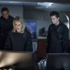 Arrow -- "Vigilante" -- Image AR507b_0063b.jpg -- Pictured (L-R): David Ramsey as John Diggle, Emily Bett Rickards as Felicity Smoak, Joe Dinicol as Rory Regan, and Rick Gonzalez as Rene Ramirez -- Photo: Diyah Pera/The CW -- ÃÂ© 2016 The CW Network, LLC. All Rights Reserved.