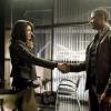 Arrow -- "Spectre of the Gun" -- Image AR513b_0121b.jpg -- Pictured (L-R): Juliana Harkavy as Tina Boland and David Ramsey as John Diggle -- Photo: Katie Yu/The CW -- ÃÂ© 2017 The CW Network, LLC. All Rights Reserved.