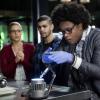 Arrow -- "Fighting Fire With Fire" -- Image AR515a_0297b.jpg -- Pictured (L-R): Emily Bett Rickards as Felicity Smoak, Rick Gonzalez as Rene Ramirez, and Echo Kellum as Curtis Holt -- Photo: Diyah Pera/The CW -- ÃÂ© 2017 The CW Network, LLC. All Rights Reserved.