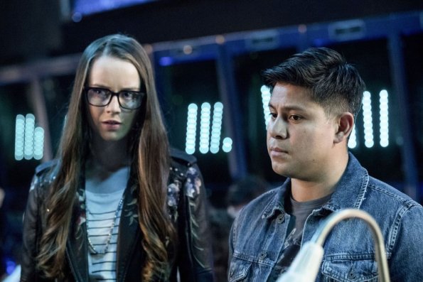 Arrow -- "Disbanded" -- Image AR518b_0222b.jpg -- Pictured (L-R): Kacey Rohl as Alena and Edwin Perez as Amir -- Photo: Jack Rowand/The CW -- ÃÂ© 2017 The CW Network, LLC. All Rights Reserved.