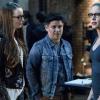 Arrow -- "Disbanded" -- Image AR518b_0272b.jpg -- Pictured (L-R): Kacey Rohl as Alena, Edwin Perez as Amir and Emily Bett Rickards as Felicity Smoak -- Photo: Jack Rowand/The CW -- ÃÂ© 2017 The CW Network, LLC. All Rights Reserved.