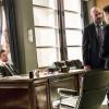 Arrow -- "Disbanded" -- Image AR518a_0125b.jpg -- Pictured (L-R): Stephen Amell as Oliver Queen, Paul Blackthorne as Quentin Lance, and Josh Segarra as Adrian Chase -- Photo: Bettina Strauss/The CW -- ÃÂ© 2017 The CW Network, LLC. All Rights Reserved.