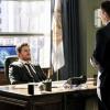 Arrow -- "Disbanded" -- Image AR518a_0157b.jpg -- Pictured (L-R): Stephen Amell as Oliver Queen and Paul Blackthorne as Quentin Lance -- Photo: Bettina Strauss/The CW -- ÃÂ© 2017 The CW Network, LLC. All Rights Reserved.