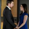 Arrow -- "Disbanded" -- Image AR518a_0331b.jpg -- Pictured (L-R): Stephen Amell as Oliver Queen and Carly Pope as Susan Williams -- Photo: Bettina Strauss The CW -- ÃÂ© 2017 The CW Network, LLC. All Rights Reserved.