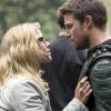 Arrow -- "Lian Yu" -- Image AR523a_0222b.jpg -- Pictured (L-R): Bett Rickards as Felicity Smoak and Stephen Amell as Oliver Queen/The Green Arrow -- Photo: Jack Rowand/The CW -- ÃÂ© 2017 The CW Network, LLC. All Rights Reserved.