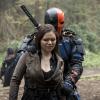 Arrow -- "Lian Yu" -- Image AR523a_0324b.jpg -- Pictured (L-R): Madison McLaughlin as Evelyn Sharp/Artemis and Deathstroke -- Photo: Jack Rowand/The CW -- ÃÂ© 2017 The CW Network, LLC. All Rights Reserved.