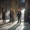 Arrow -- "Lian Yu" -- Image AR523b_0041b.jpg -- Pictured (L-R): Katrina Law as Nyssa al Ghul, David Ramsey as John Diggle/Spartan, Deathstroke, and Juliana Harkavy as Tina Boland/Dinah Drake -- Photo: Dean Buscher /The CW -- ÃÂ© 2017 The CW Network, LLC. All Rights Reserved.