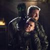 Arrow -- "Lian Yu" -- Image AR523b_0504b.jpg -- Pictured (L-R): Josh Segarra as Adrian Chase and Stephen Amell as Oliver Queen/The Green Arrow -- Photo: Dean Buscher /The CW -- ÃÂ© 2017 The CW Network, LLC. All Rights Reserved.