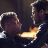 Arrow -- "Lian Yu" -- Image AR523b_0521b.jpg -- Pictured (L-R): Josh Segarra as Adrian Chase and Stephen Amell as Oliver Queen/The Green Arrow -- Photo: Dean Buscher /The CW -- ÃÂ© 2017 The CW Network, LLC. All Rights Reserved.