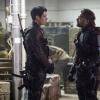 Arrow -- "Promises Kept" -- Image AR606a_0042b.jpg -- Pictured (L-R): Liam Hall as Kane Wolfman and Manu Bennett as Slade Wilson/Deathstroke -- Photo: Jack Rowand/The CW -- ÃÂ© 2017 The CW Network, LLC. All Rights Reserved.