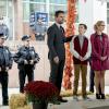 Arrow -- "Thanksgiving" -- Image AR607a_0045b.jpg -- Pictured (L-R): Stephen Amell as Oliver Queen, Jack Moore as William Clayton, and Emily Bett Rickards as Felicity Smoak -- Photo: Dan Power/The CW -- ÃÂ© 2017 The CW Network, LLC. All Rights Reserved.