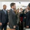 Arrow -- "Thanksgiving" -- Image AR607a_0065b.jpg -- Pictured (L-R): Paul Blackthorne as Quentin Lance, Stephen Amell as Oliver Queen, and Sydelle Noel as Samanda Watson -- Photo: Dan Power/The CW -- ÃÂ© 2017 The CW Network, LLC. All Rights Reserved.